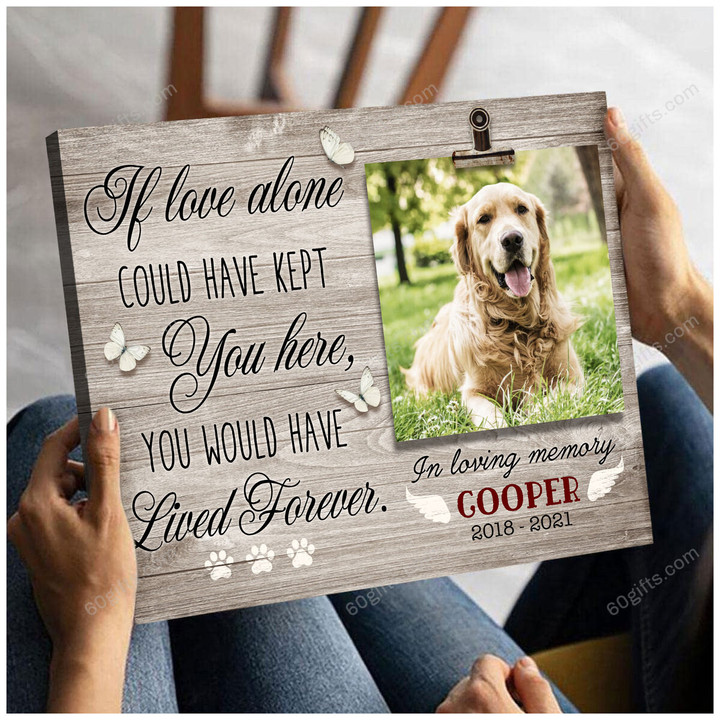 Merry Christmas & Happy New Year Custom Inspirational & Motivational Art Unique Dog Memorial Gifts - Personalized Canvas Print Home Decor