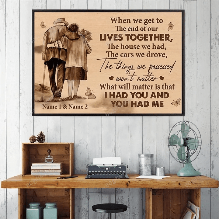 Merry Christmas & Happy New Year Custom Inspirational & Motivational Art Unique Husband And Wife Couple Gift For Anniversary Day - Personalized Canvas Print Home Decor