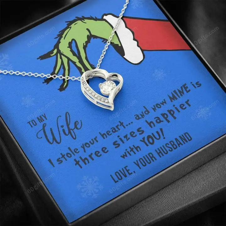Valentine's Day Gift 2023, Anniversary Gift, Gift To My Wife, Necklace For Wife, Gift For Wife Birthday - I Stole Heart Necklace