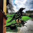 Viking Metal Sign Somerset Quintessence Metal Bird Garden Art – Odins’ Raven Muninn