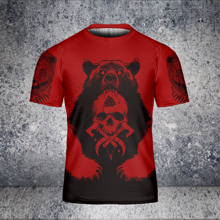 Viking T Shirt Bear and Tree of life | Viking T Shirt