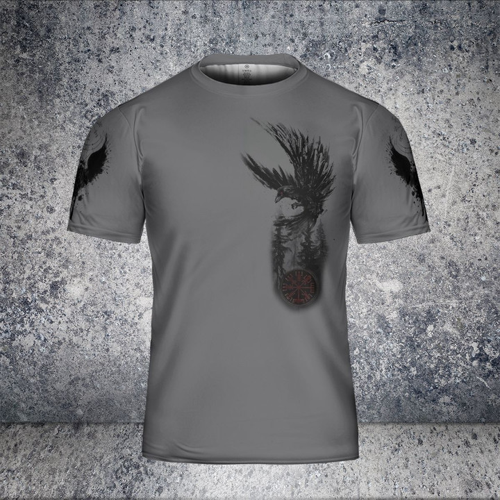 Viking t shirt raven | Viking Hoodie Raven