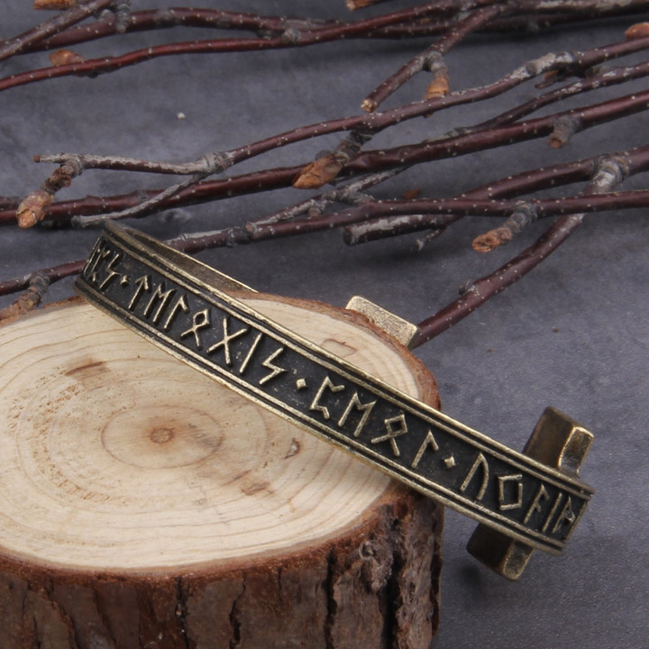 Viking Bracelets Handmade Nordic Rune Bangle