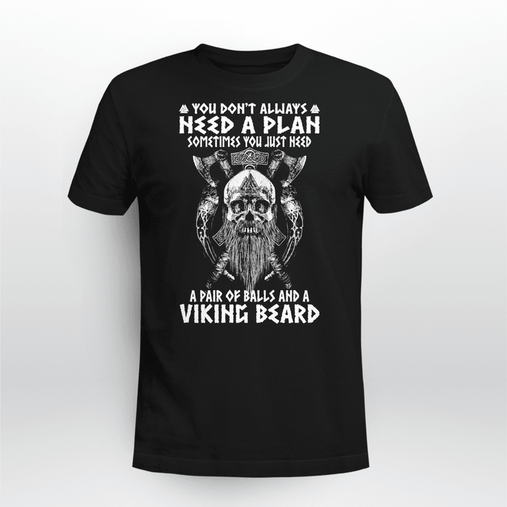 Viking T Shirt Viking Beard