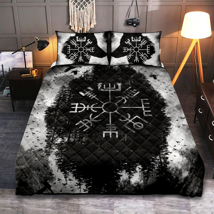 Viking Bedding Set Vegvisir | Viking Bed Set