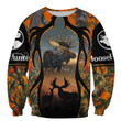 Moose Hunting Camo 3D Hoodies Tshirt - Halloween Gift For Man Women Friend