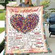 Heart Tree Blanket - I Love Only You Fleece Blanket Quilting Wife's Gift For Husband