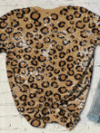 Horses Portrait Leopard 3D Hoodies T-Shirt Long Sleeve Gifts For Friends Men Women