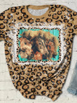 Horses Portrait Leopard 3D Hoodies T-Shirt Long Sleeve Gifts For Friends Men Women