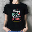 Pencil Apple Happy 100th Day of School T-shirt Gift For Student Teacher