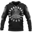 Viking Gear Hammer Raven 3D Hoodie Gift For Fathers Day - VK3D03