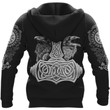 Viking Gear Hammer Raven 3D Hoodie Gift For Fathers Day - VK3D03