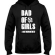 Dad of Girls Outnumbered Tshirt Gift for Fathers Day - TSF014