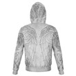 White Nordic Norse Vikings Inspired 3D Hoodie For Male Female - VK3D026