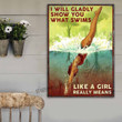 Beautiful Young Women Diver Metal Sign Outdoor Garden, Address Sign, Sign Rustic Décor House - MDW184
