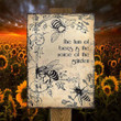 The Hum of Bees Is the Voice of the Garden Metal Sign Outdoor Garden, Address Sign, Sign Rustic Décor House - MHB123