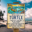 Advice From A Turtle Metal Sign Outdoor Garden, Address Sign, Sign Rustic Décor House - MTurtle117
