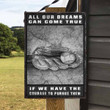 All Our Dreams Can Come True Metal Baseball Signs Décor Home - MBS078