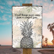 Great Things Never Came From A Comfort Gone Metal Signs Décor Home - MP070