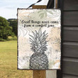 Great Pineapple Drawing Metal Sign Outdoor Garden, Address Sign, Sign Rustic Décor House - MPineapple224
