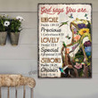 God Says You Are Unique Lovely Strong Metal Signs Décor Home - MJC037