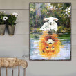 Reflection of Lamb In The Living Water Metal Sign Outdoor Garden, Address Sign, Sign Rustic Décor House - MLamb291