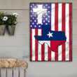 Texas in Lord USA Flag Metal Sign Outdoor Garden, Address Sign, Sign Rustic Décor House - MLord334