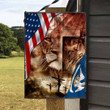 Lion God Louisiana USA Flag Metal Sign Outdoor Garden, Address Sign, Sign Rustic Décor House - MLouisiana347