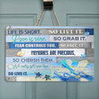 Life is Short So Live It Metal Sign Outdoor Garden, Address Sign, Sign Rustic Décor House - MLive420
