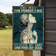 Forest Girl Metal Sign Outdoor Garden, Address Sign, Sign Rustic Décor House - MFG479
