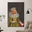Goldendoodle In Royal Clothing Poster - Vintage Puppy Dog Canvas Home Décor Birthday Christmas Gifts For Women Friends Girls