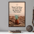 A Crow Pineapple Poster - Stand Tall Wear A Crown And Be Sweet On The Inside Canvas Home Décor Birthday Christmas Gifts For Women Girl