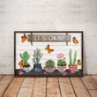 Types Of Cactus Poster It's Okay - To Be Yourself Canvas Home Décor Birthday Gifts For Girl