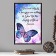 Butterfly Life Circle Poster - You Can Only Fly Canvas Home Décor Birthday Gifts For Girl Friend