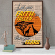 Vintage Newspaper Template  Poster - Let Your Faith Be Taller Than Your Fears Canvas Home Décor Gifts For Men Women