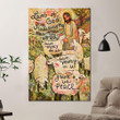 Lamb Of God Lyrics Poster - Have Mercy On Us Canvas Home Décor Gifts For Kids Children