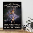 Ballet Girl Dancing Poster - Girl Love Music And Dancing Canvas Home Décor Gifts For Girl Daughter Niece