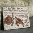 Wood Turtle Poster - The Day I Met You Canvas Home Décor Gifts For Anniversary Valentine