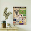 Lacrosse Knowledge Poster Canvas Home Décor Gifts For Men Women