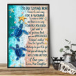 Sea Turtle On Beach Poster - Not Easy For A Woman To Raise A Child Canvas Home Décor Daughter's Gifts For Mother