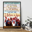 Cool Chicken Poster - I Believe In You Canvas Home Décor Gifts For Father's Day
