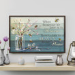 Bee Working Poster - When Someone We Love Is In Heaven Canvas Home Décor Gifts For Men Women