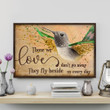 Green Hummingbird Poster - They Fly Beside Us Every Day Canvas Home Décor Gifts For Men Women