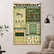 Soccer Knowledge Poster Canvas Home Décor Gifts For Men Women
