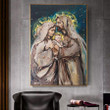 Holy Family Poster Canvas Home Décor Gifts For Christmas Thanksgiving Birthday