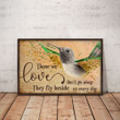 Green Hummingbird Poster - They Fly Beside Us Every Day Canvas Home Décor Gifts For Men Women