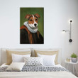 Jack Russell In Royal Clothing Poster - Gentlemen Dog Canvas Home Décor Birthday Christmas Gifts For Men Women