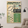 Rugby Knowledge Poster Canvas Home Décor Gifts For Men Women