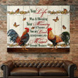 Chickens And Butterflies Poster - Your Life Was A Blessing Canvas Home Décor Birthday Christmas Thanksgiving Gifts For Men Women