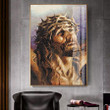 Jesus Christ With Bleeding Body Crucified on Cross Poster Canvas Home Décor Gifts For Birthday Thanksgiving Christmas